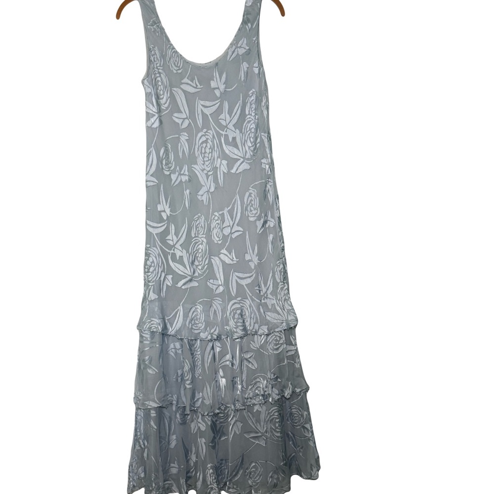 Cameron Blake Floral Sleeveless Midi Dress